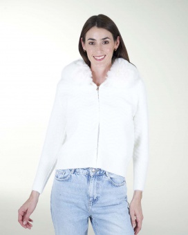 SWETER CON PELO DESMONTABLE