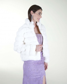 CHAMARRA DE PELO SINTETICO