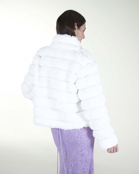 CHAMARRA DE PELO SINTETICO