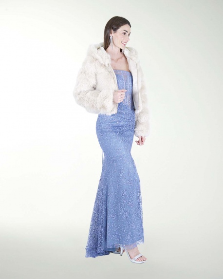 CHAMARRA DE PELO SINTETICO