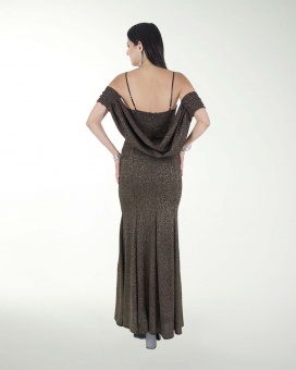 VESTIDO CL DRAPEADO CORTE SIRENA