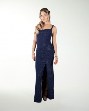 VESTIDO CL ENTALLADO CON ABERTURA