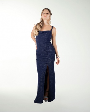 VESTIDO CL ENTALLADO CON ABERTURA