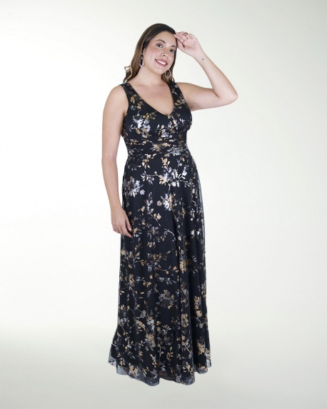 VESTIDO TE ESCOTE EN V