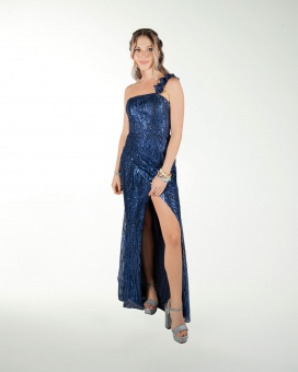 VESTIDO CL DE UN TIRANTE Y ABERTURA