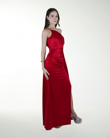 VESTIDO CL WARP DE UN HOMBRO DRAPEADO