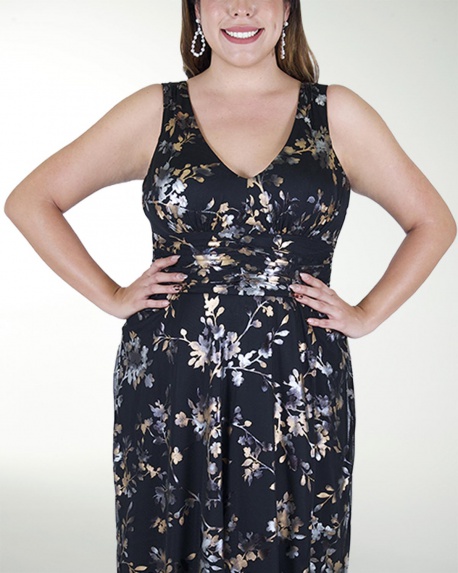 VESTIDO TE ESCOTE EN V