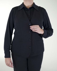 PANTALON DE VESTIR RECTO CON BOTON EN PRETINA