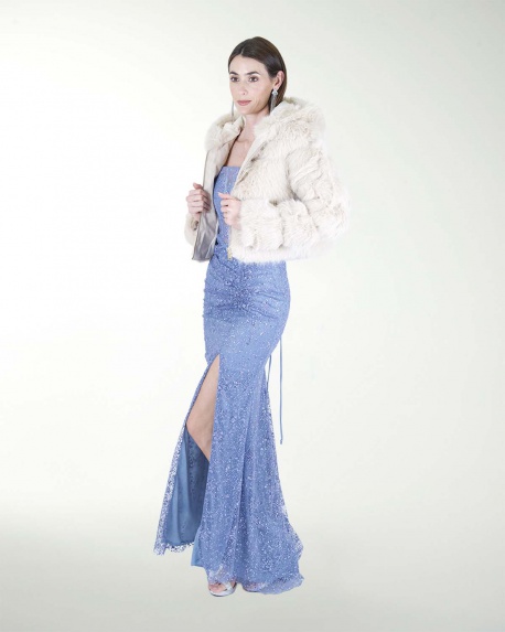 CHAMARRA DE PELO SINTETICO