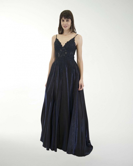 VESTIDO PR GRAN GALA CON BRILLO