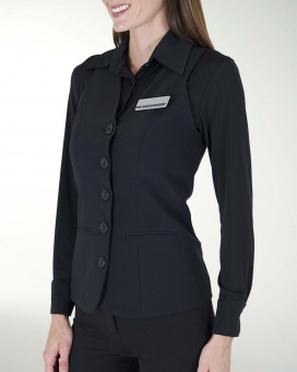 CHALECO CON DOS VIVOS Y AJUSTE EN LA ESPALDA