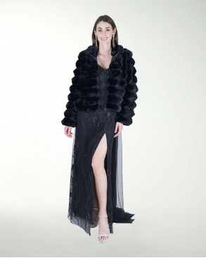 CHAMARRA DE PELO SINTETICO