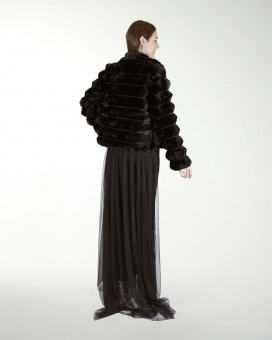 CHAMARRA DE PELO SINTETICO