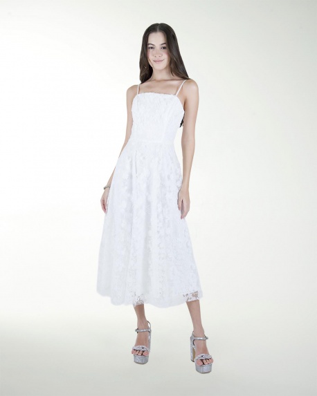 VESTIDO CC BLA LARGO MIDI