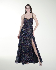 VESTIDO CL CORSET CON ABERTURA