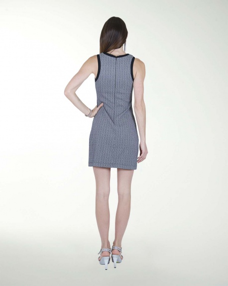 VESTIDO CA COMBINADO CON BIES