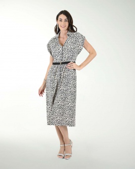 VESTIDO 50Â´s  MADRID ESTAMPADO