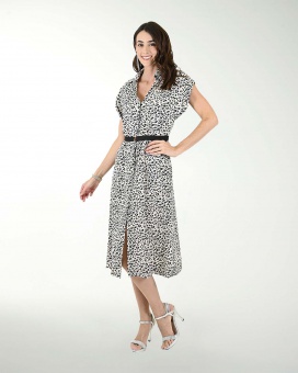 VESTIDO 50Â´s  MADRID ESTAMPADO
