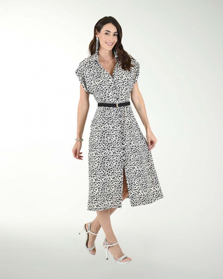 VESTIDO 50Â´s  MADRID ESTAMPADO