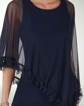 VESTIDO  CA LICRA LISO  RECTO   CON ENSAMBLE