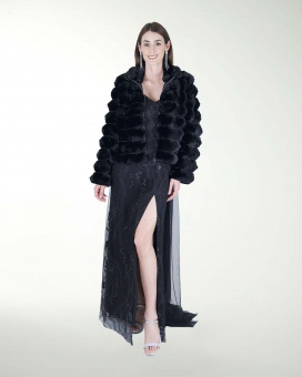 CHAMARRA DE PELO SINTETICO