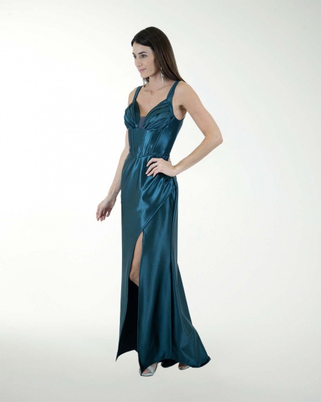 VESTIDO CL CORSET CON DRAPEADO