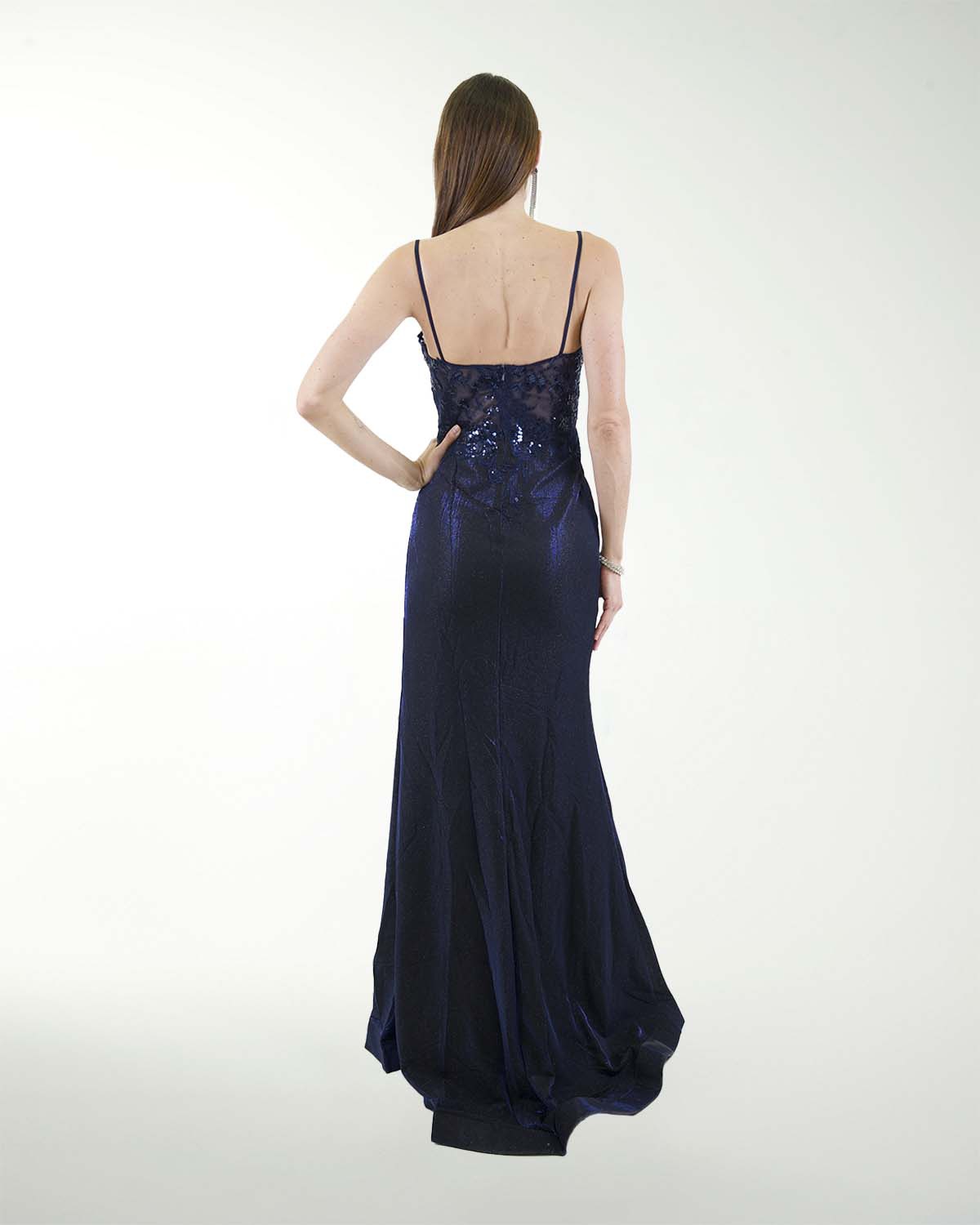 VESTIDO PR GRAN GALA CON BRILLO