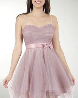 VESTIDO CC IMPERIAL CON DRAPEADO EN TALLE