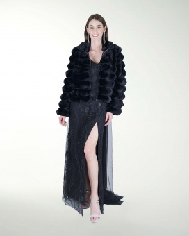 CHAMARRA DE PELO SINTETICO