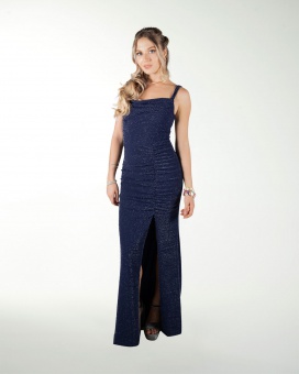 VESTIDO CL ENTALLADO CON ABERTURA