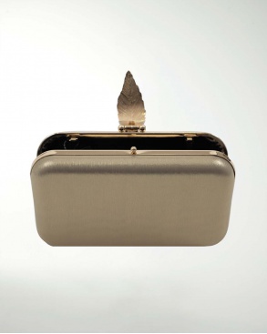 BOLSA DE FIESTA CON DECORADO DE HOJA