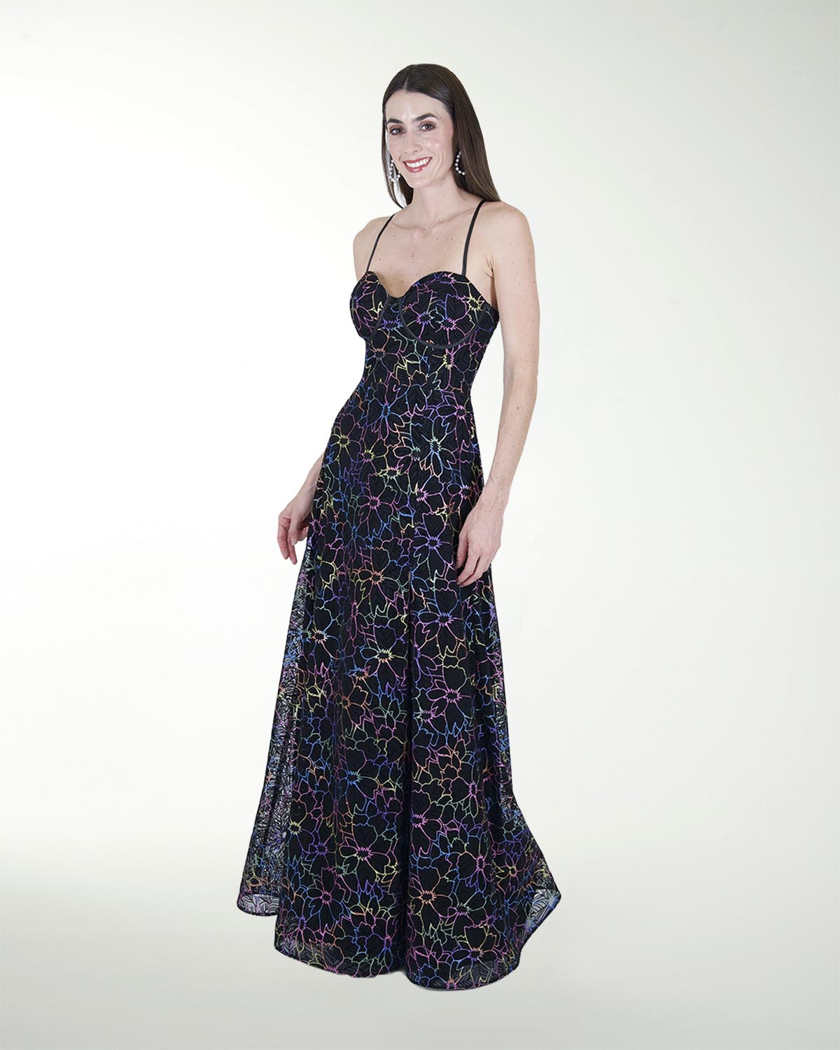 VESTIDO CL CORSET CON ABERTURA