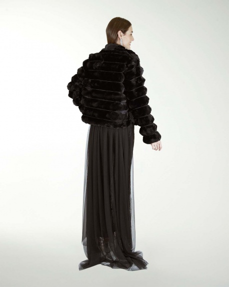 CHAMARRA DE PELO SINTETICO