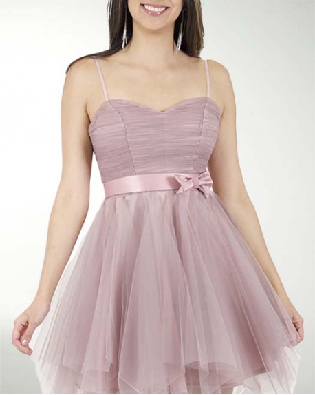 VESTIDO CC IMPERIAL CON DRAPEADO EN TALLE