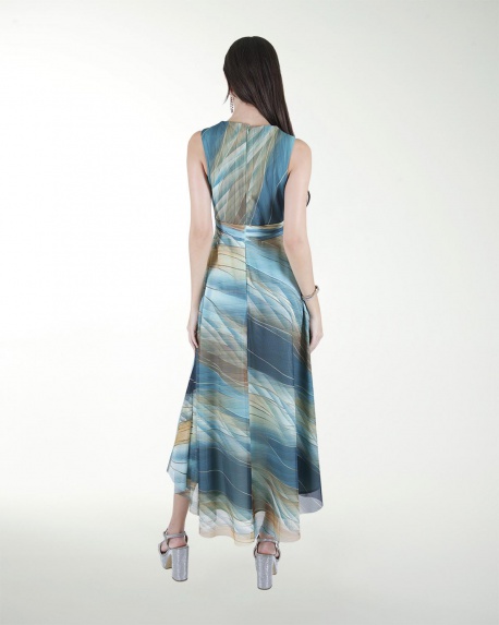 VESTIDO DA CON FALDA ASIMETRICA