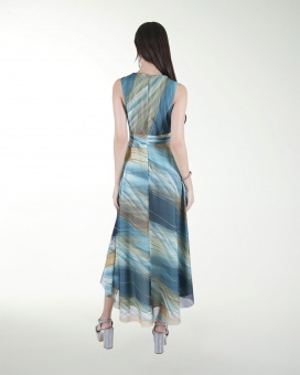 VESTIDO DA CON FALDA ASIMETRICA