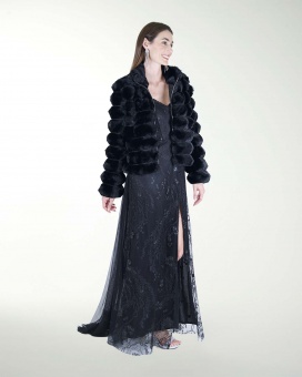 CHAMARRA DE PELO SINTETICO