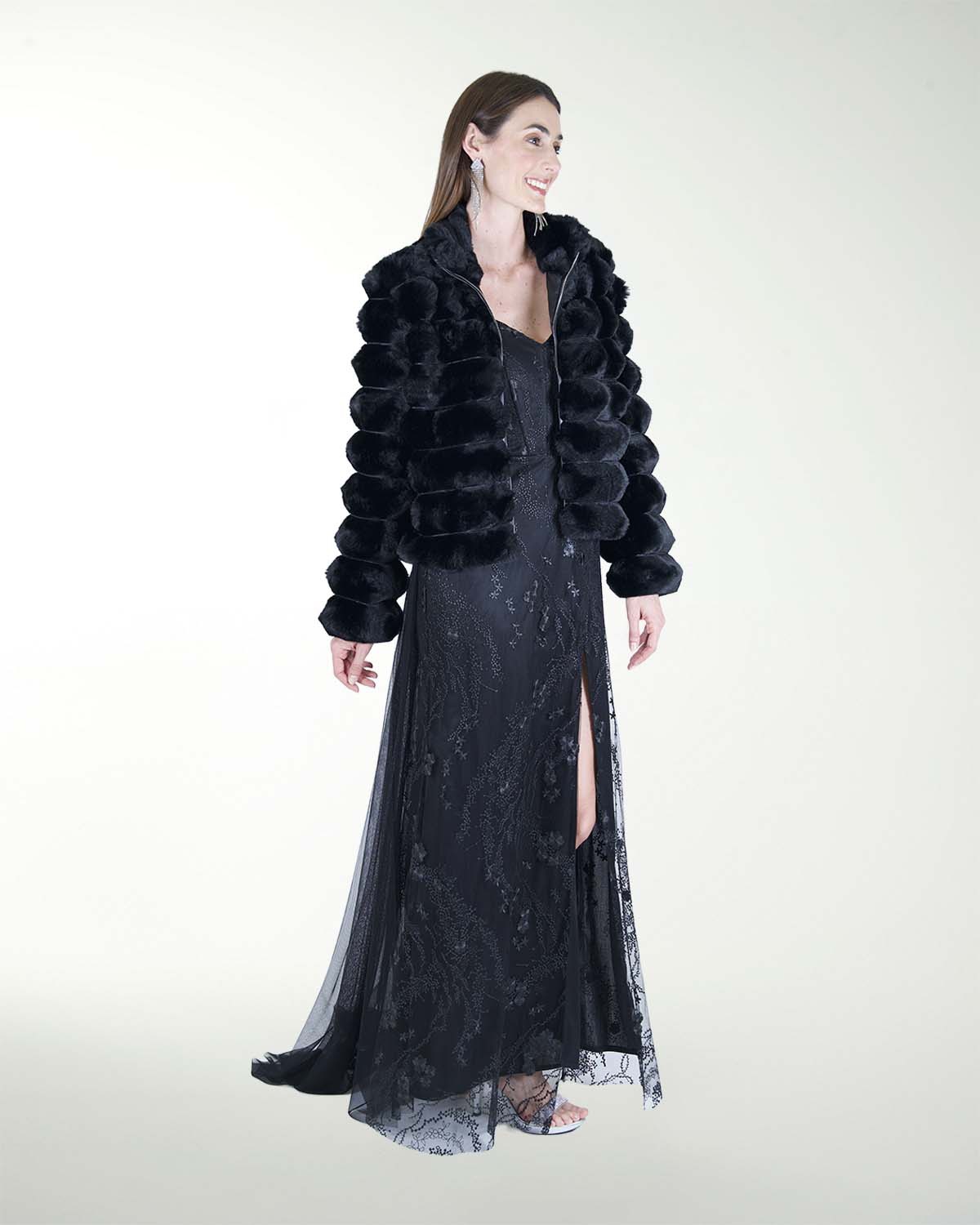 CHAMARRA DE PELO SINTETICO