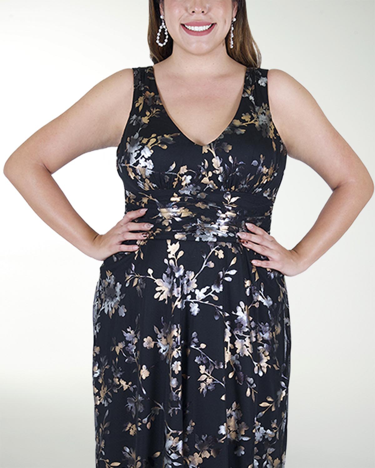 VESTIDO TE ESCOTE EN V