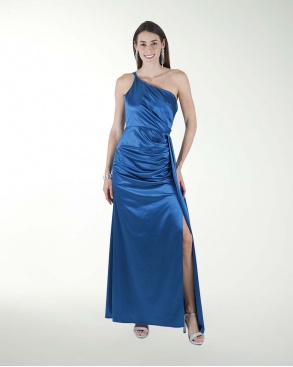 VESTIDO CL WARP DE UN HOMBRO DRAPEADO