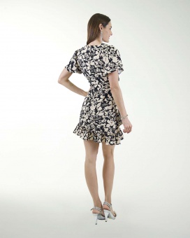 VESTIDO CA CEY  ESTAMPADO CON AMARRE