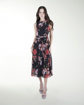 VESTIDO DA CON PLISADO EN LA FALDA