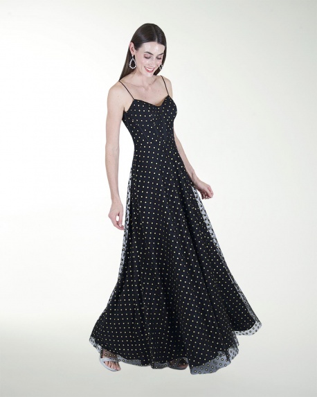 VESTIDO CL CORSET FALDA SEMICIRCULAR