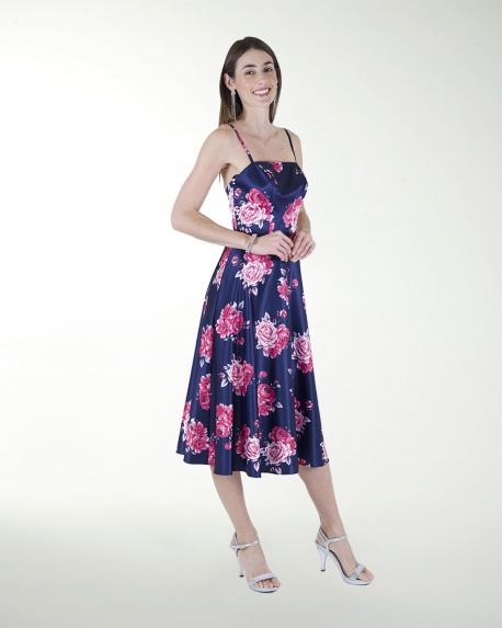 VESTIDO CC ESTAMPADO LARGO MIDI