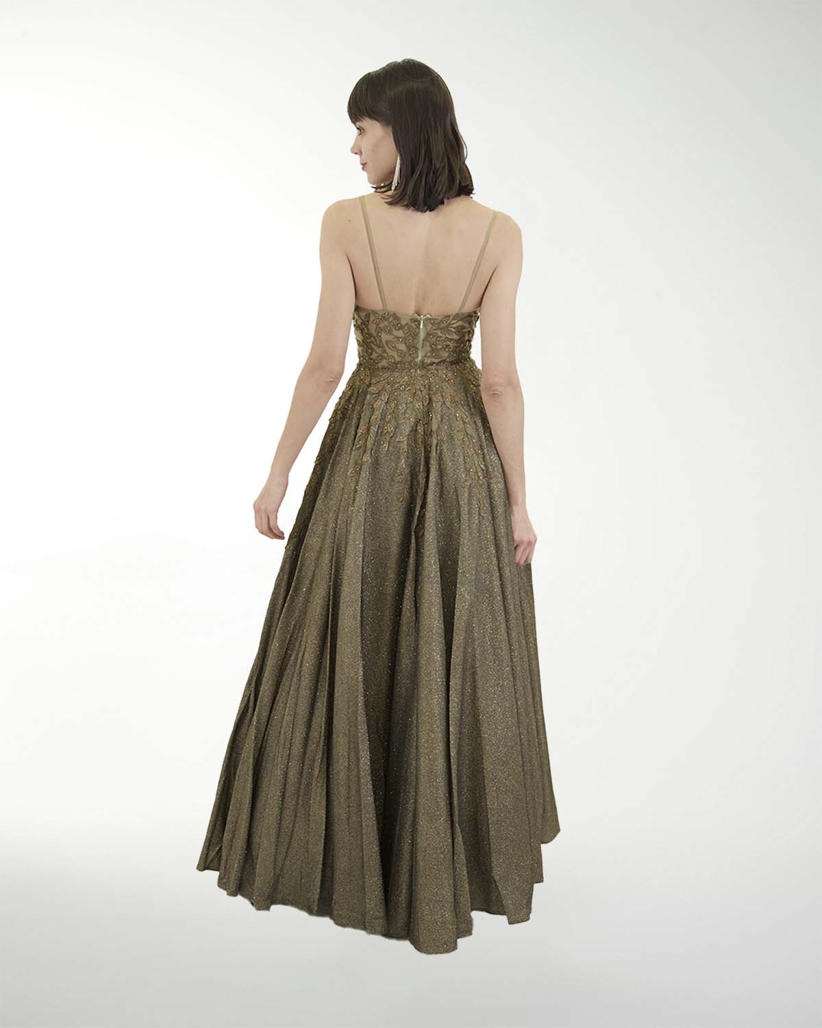 VESTIDO PR GRAN GALA CON BRILLO