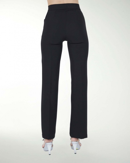 PANTALON DE VESTIR RECTO CON BOTON EN PRETINA