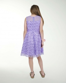 VESTIDO NI 12 14 16 TUL BORDADO CIRCULAR