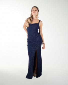 VESTIDO CL ENTALLADO CON ABERTURA