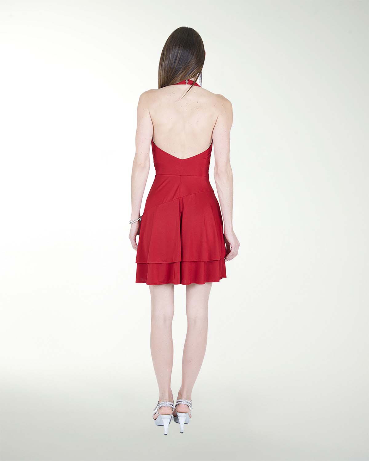 VESTIDO ANT COLOMBIANA LISO CON JARETAS