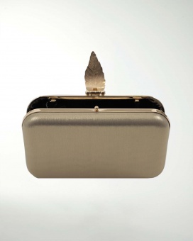 BOLSA DE FIESTA CON DECORADO DE HOJA